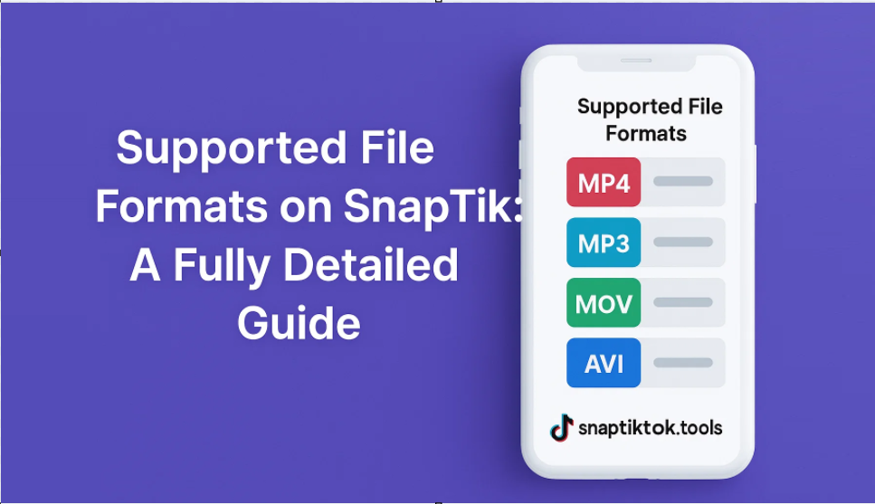 Supported File Formats on Snaptik: A Fully Detailed Guide